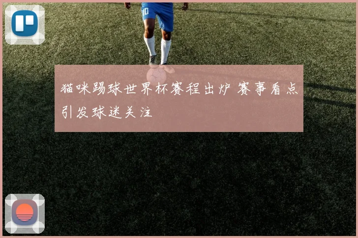 猫咪踢球世界杯赛程出炉 赛事看点引发球迷关注