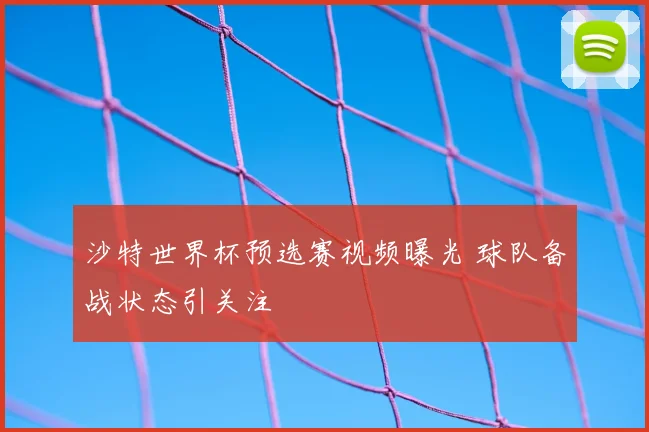 沙特世界杯预选赛视频曝光 球队备战状态引关注